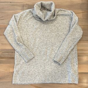LOFT Soft Heather Gray Knit Sweater